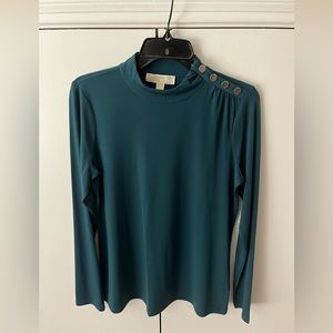 Michael Kors Teal Green dress blouse, size M, NWOT